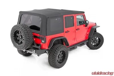 Rough Country Jeep Replacement Soft Top, Black 10-18 Wrangler JK 2 Door Jeep Wrangler 2010-2018 - RC85460.35