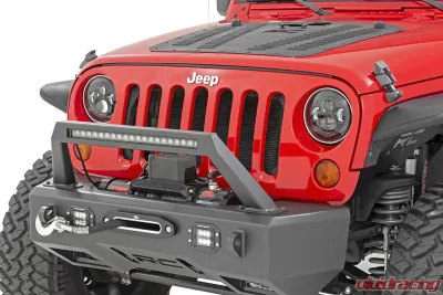Rough Country 7 Inch LED Headlights for Jeep Wrangler 1997-2018, DOT Approved, Black Design - RCH5000