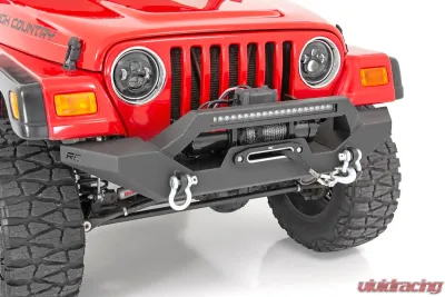 Rough Country 7 Inch LED Headlights for Jeep Wrangler 1997-2018, DOT Approved, Black Design - RCH5000