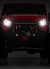 Rough Country 9 Inch LED Headlights for Jeep Gladiator 2020-2024, Wrangler 2018-2024, DOT Approved                                     - RCH5100 - Image 6