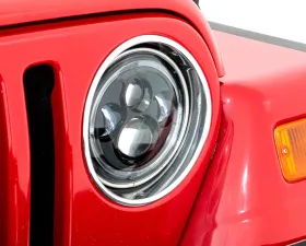 Rough Country 7 Inch DRL Halo LED Headlights DOT Approved