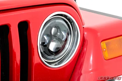 Rough Country 7 Inch DRL Halo LED Headlights DOT Approved - RCH5400