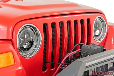 Rough Country 7 Inch DRL Halo LED Headlights DOT Approved - RCH5400