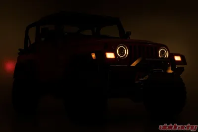 Rough Country 7 Inch DRL Halo LED Headlights DOT Approved - RCH5400