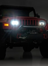 Rough Country 7 Inch DRL Halo LED Headlights DOT Approved                                     - RCH5400 - Image 6