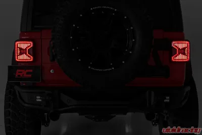 Rough Country LED Tail Light Jeep Wrangler JL 2 Door Wrangler JL Unlimited 2018-2022 - RCH5900