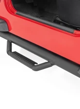 Rough Country Nerf Steps Full Length for Jeep Wrangler TJ 1997-2006, Textured Black                                     - RCJ9746A - Image 6