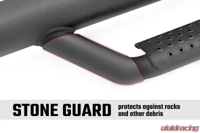 Rough Country Nerf Steps Full Length for Jeep Wrangler TJ 1997-2006, Textured Black - RCJ9746A