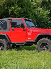 Rough Country Nerf Steps Full Length for Jeep Wrangler TJ 1997-2006, Textured Black                                     - RCJ9746A - Image 6