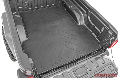 Rough Country Bed Mat 5' for Jeep Gladiator 2020-2024, Durable Rubber with RC Logo - RCM687