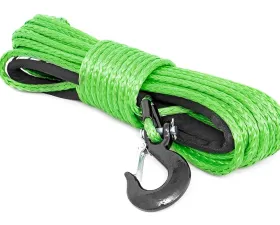 Rough Country Synthetic Rope 3 | 8 Inch 85 Ft Lime Green