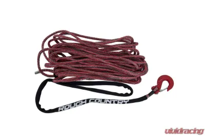 Rough Country Synthetic Rope 3 | 8 Inch 85 Ft Red | Gray - RS116