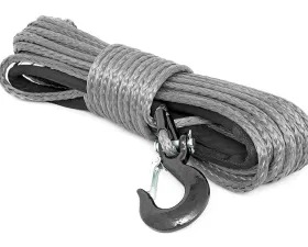 Rough Country Synthetic Rope 3 | 8 Inch 85 Ft Length Gray