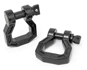 Rough Country D-Ring Forged Pair Black