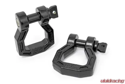 Rough Country D-Ring Forged Pair Black - RS118