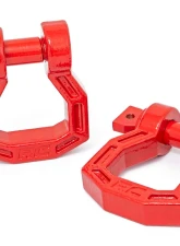 Rough Country D-Ring Forged Pair Red                                     - RS119 - Image 3