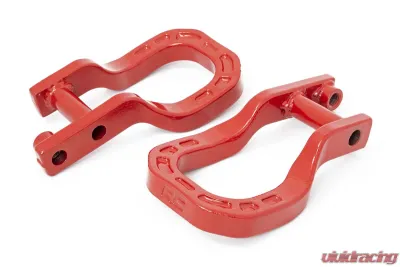 Rough Country RS132 Forged Red Tow Hooks for Chevrolet Silverado 1500 2019-2022 - RS132