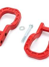 Rough Country Forged Tow Hooks Red Chevrolet Silverado 1500 2014-2018                                     - RS134 - Image 2