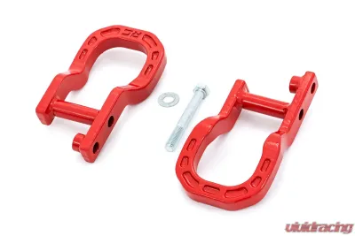 Rough Country Forged Tow Hooks Red Chevrolet Silverado 1500 2014-2018 - RS134