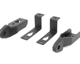 Rough Country Tow Hook Brackets for 2019-2023 Ford Ranger, Durable Steel, Black Powder Coated