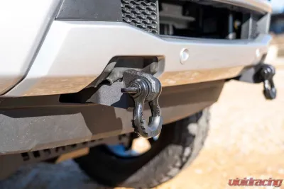 Rough Country Tow Hook Brackets for 2019-2023 Ford Ranger, Durable Steel, Black Powder Coated - RS144