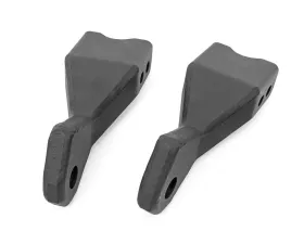 Rough Country Tow Hook Brackets for 2019-2022 Chevrolet Silverado 1500, Steel, Black Powder Coated