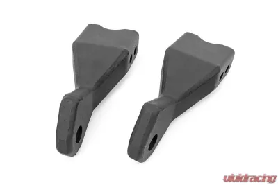 Rough Country Tow Hook Brackets for 2019-2022 Chevrolet Silverado 1500, Steel, Black Powder Coated - RS147