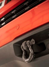 Rough Country Tow Hook Brackets for 2019-2022 Chevrolet Silverado 1500, Steel, Black Powder Coated                                     - RS147 - Image 5