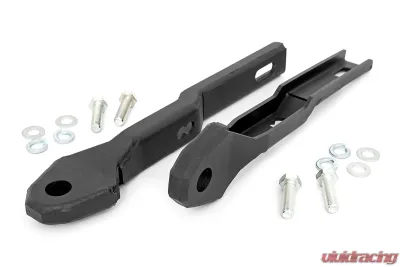 Rough Country Tow Hook Brackets for Nissan Titan 2017-2024, Durable Steel, Bolt-On D-Ring Conversion - RS149