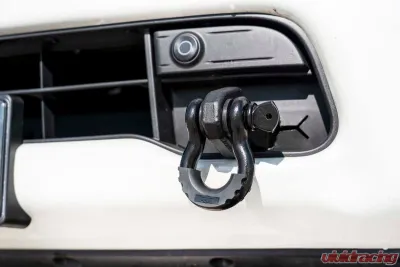 Rough Country Tow Hook Brackets for Nissan Titan 2017-2024, Durable Steel, Bolt-On D-Ring Conversion - RS149