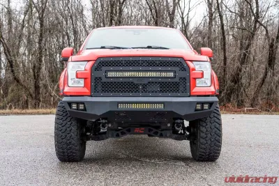 Rough Country RS150A Tow Hook Brackets for 2009-2020 Ford F-150, Steel, Black Powder Coated - RS150A