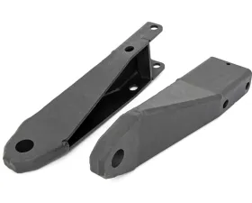 Rough Country Tow Hook Brackets for GMC Sierra 2020-2024, 3/4in D-Ring, Steel, Black Finish