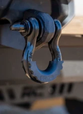 Rough Country Tow Hook Brackets D-Ring Combo for 2019-2023 Ford Ranger, Black Steel                                     - RS152 - Image 2