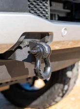 Rough Country Tow Hook Brackets D-Ring Combo for 2019-2023 Ford Ranger, Black Steel                                     - RS152 - Image 3