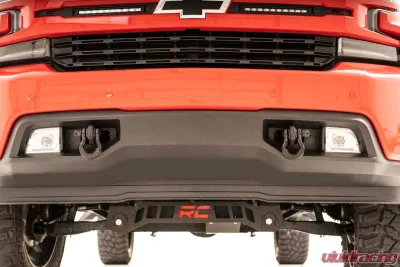 Rough Country Tow Hook Brackets D-Ring Combo for 2019-2022 Chevrolet Silverado 1500 - RS155