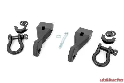 Rough Country Tow Hook Brackets D-Ring Combo for 2007-2013 Chevy Silverado/GMC Sierra - RS156