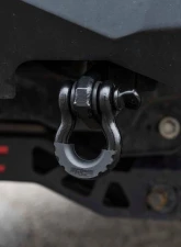 Rough Country Tow Hook Brackets D-Ring Combo for Ford F-150 2009-2020, Black Steel                                     - RS158 - Image 2