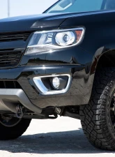 Rough Country Tow Hook to Shackle Bracket Mount for Chevrolet Colorado 2015-2022, Black Steel                                     - RS166 - Image 4
