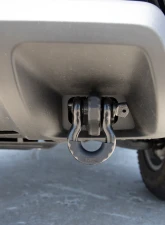 Rough Country Tow Hook to Shackle Bracket Mount for Chevrolet Colorado 2015-2022, Black Steel                                     - RS166 - Image 6