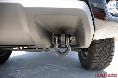 Rough Country Tow Hook to Shackle Bracket Mount for Chevrolet Colorado 2015-2022, Black Steel - RS166
