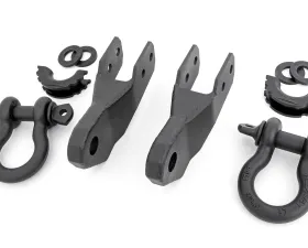 Rough Country Tow Hook to Shackle Bracket D-Ring Combo for 2015-2022 Chevrolet Colorado