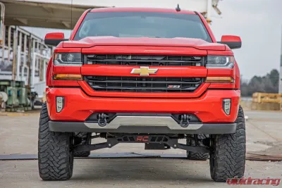 Rough Country Tow Hook Brackets for 2014-2019 Chevrolet Silverado 1500, Steel, Black - RS169