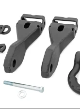 Rough Country Tow Hook Brackets D-Ring Combo for 2014-2019 Chevrolet Silverado 1500, Steel                                     - RS170 - Image 6
