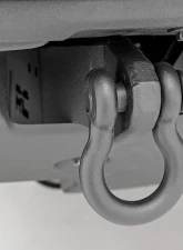 Rough Country Tow Hook Brackets D-Ring Combo for 2021-2024 Ford Bronco & Raptor, Black Steel                                     - RS172 - Image 4