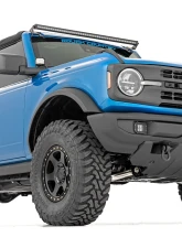 Rough Country Tow Hook Brackets D-Ring Combo for 2021-2024 Ford Bronco & Raptor, Black Steel                                     - RS172 - Image 5