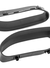 Rough Country Tow Hook Brackets & Bezel Combo for 2019-2021 Ram 1500, Forged Steel, ABS                                     - RS185 - Image 4