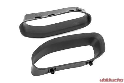 Rough Country Tow Hook Brackets & Bezel Combo for 2019-2021 Ram 1500, Forged Steel, ABS - RS185