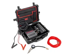 Rough Country Portable Twin Motor Air Compressor 12V 150PSI 6.16 CFM with Carry Case