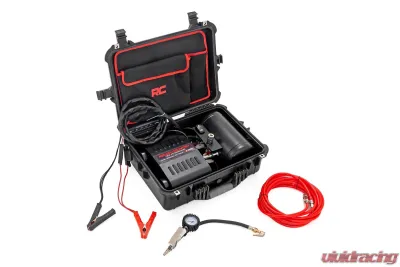 Rough Country Portable Twin Motor Air Compressor 12V 150PSI 6.16 CFM with Carry Case - RS208A