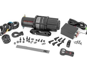 Rough Country 4500-LB Winch w/Remote UTV Synthetic Rope